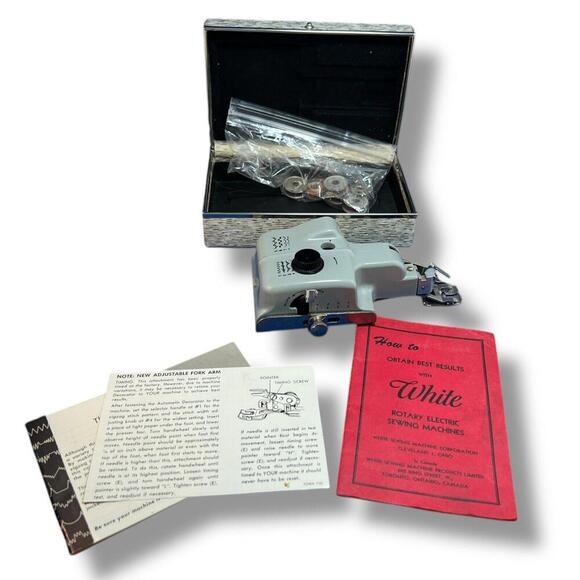 VTG KENMORE AUTOMATIC DECORATOR, ORIGINAL MANUAL & BOX! SEARS 1950'S #607.76 N - Picture 1 of 9